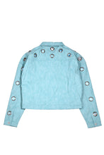 Load image into Gallery viewer, THREESIX9INE EYELETS JACKET / BABY BLUE