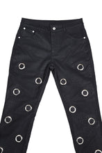 Load image into Gallery viewer, THREESIX9INE EYELETS PANTS / BLACK