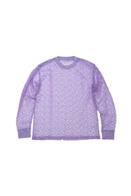 Load image into Gallery viewer, THREESIX9INE SEE-THROUGH NET L/S / PURPLE