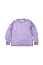 Load image into Gallery viewer, THREESIX9INE SEE-THROUGH NET L/S / PURPLE
